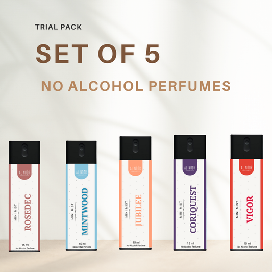 Trial Pack - Set of 5 No Alcohol Pocket Perfumes